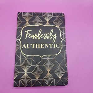 Fearlessly Authentic Gold Black Art Deco Journal Notebook